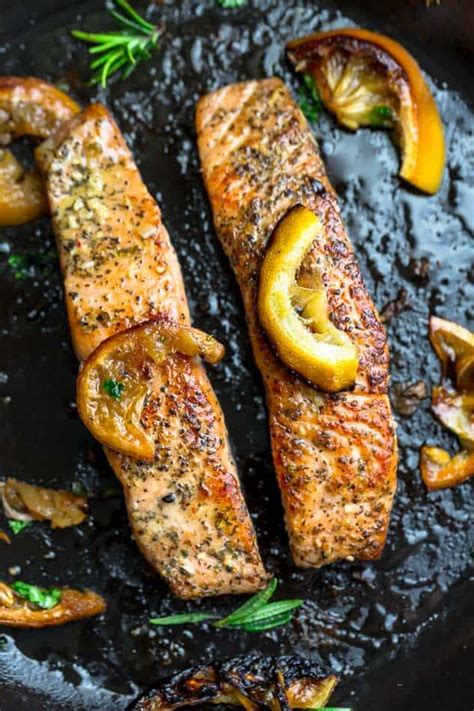 Close the parchment around the goodies, and bake in a 400 degree oven for about 12 to 15 minutes. Perfect Pan Salmon - How to Pan Fry Salmon - Low Carb ...