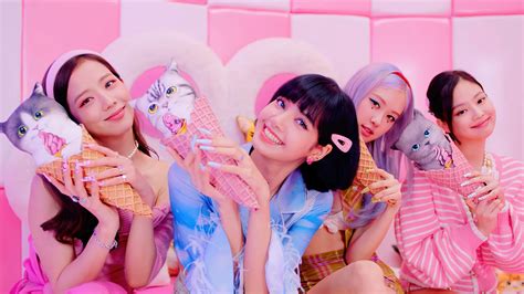 BLACKPINK 블랙핑크 Kpop K pop Girls Ice Cream 4k HD Wallpaper Rare