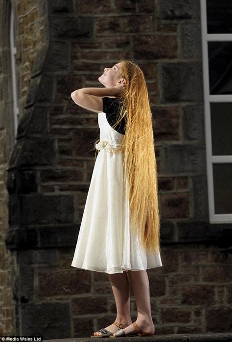 The Real Life Rapunzel Katy White From Wales Who Has 3ft 4in Golden