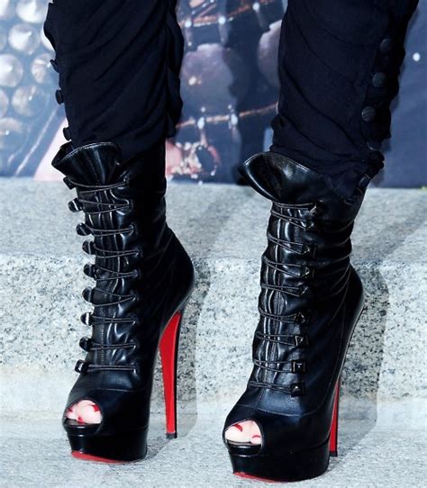 Boot Fashion Heels Miley Cyrus Shoes Image 150293 On