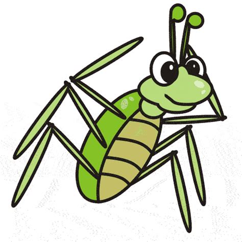 Cute Cricket Insect Clipart Kid Clipartix