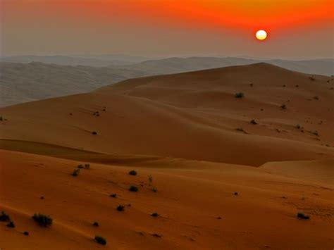 Sunset In Rub Al Khali Empty Quarter Desert In Saudi Arabia Photorator