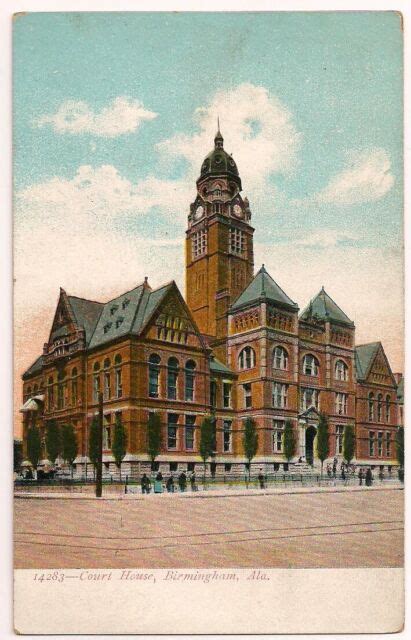 Postcard Al Jefferson County Courthouse Birmingham Alabama To Dayton