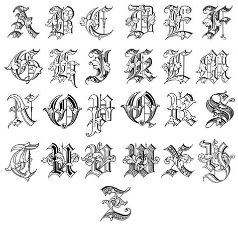 Old English Alphabet Furnitureideas Lettering Alphabet Tattoo Fonts