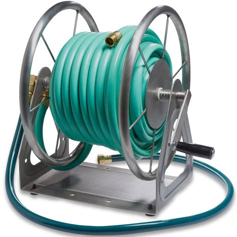 Garden water hose pipe reel holder hose storage cart pipe carrier free standing. Garden Hose Reel Buying Guide