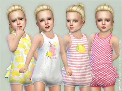 Cute Romper By Simiracle Sims 4 Cc Kids Clothing Sims 4 Children All