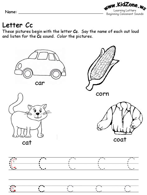 More images for letter c coloring pages for preschoolers printable » Coloring Pages: ... Worksheets, Childcare Letters, Letter ...