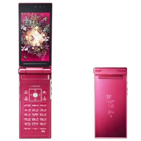 Docomo Fujitsu F 02d 16mp Hd 3d Pink Keitai Cellphone Flip Phone