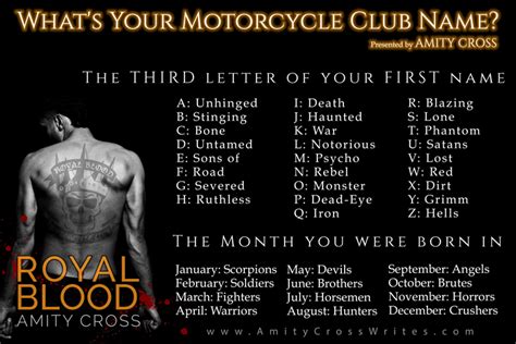 Motorcycle Club Name Motorcycle Clubs Funny Names Book Quotes