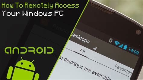 How To Remotely Access Your Windows Pc Android Youtube