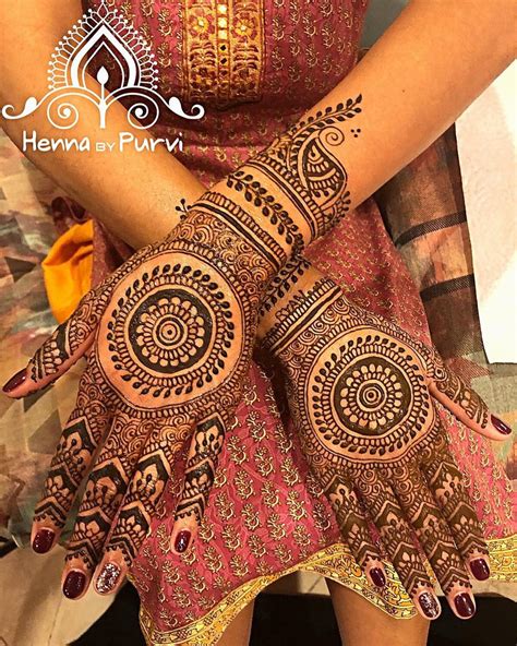 Round Mehndi Designs 26 Easy Circle Shape Mehandi Design For Brides