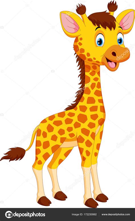 Cute Giraffe Cartoon — Stock Vector © Irwanjos2 172230992