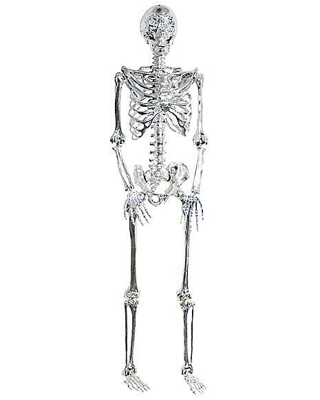 5 Ft Poseable Light Up Chrome Skeleton Decorations