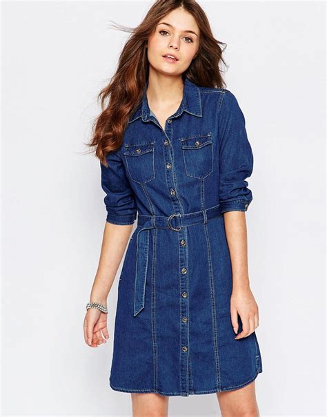 New Look Denim Belted Shirt Dress At Latest Fashion Clothes Belted Shirt Dress