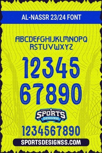 Al Nassr Fc 2024 Football Font Free Download By Sports Designss Ronaldo Al Nassr Jersey Font