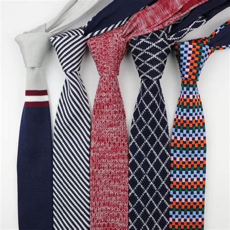 Mens Colourful Tie Knit Knitted Ties Necktie Diagonal Striped Color