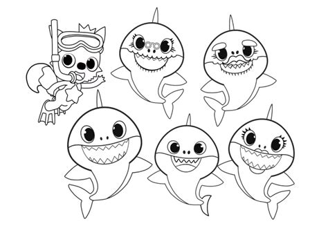 Los Mejores Dibujos De Tiburones Para Colorear ☀️