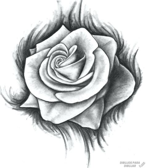 Al igual que en el método anterior, empezarás con un círculo y un par de líneas que serán el núcleo y el tallo de tu rosa. 磊 Dibujos de rosas【190】Lindas y a lápiz