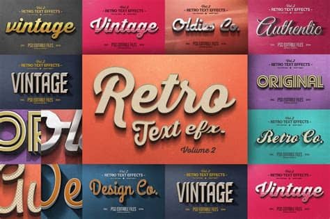 Authentic is a script font inspired by vintage lettering. 30+ Best Retro Text Effects & Styles | Design Shack