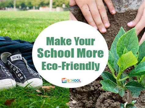 Make your school eco friendly Go Green, Carbon Footprint, Around The