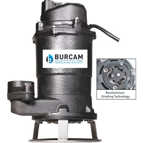 Sewage grinder pumps are designed to handle raw sewage pumping jobs, just like the sewage ejector pumps. BurCam Cast Iron Grinder Pump — 1875 GPH, 3/4 HP, 2in ...