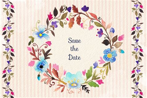 Download Watercolor spring frame on Behance