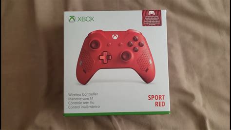 Xbox One Sport Red Special Edition Controller Unboxing Youtube