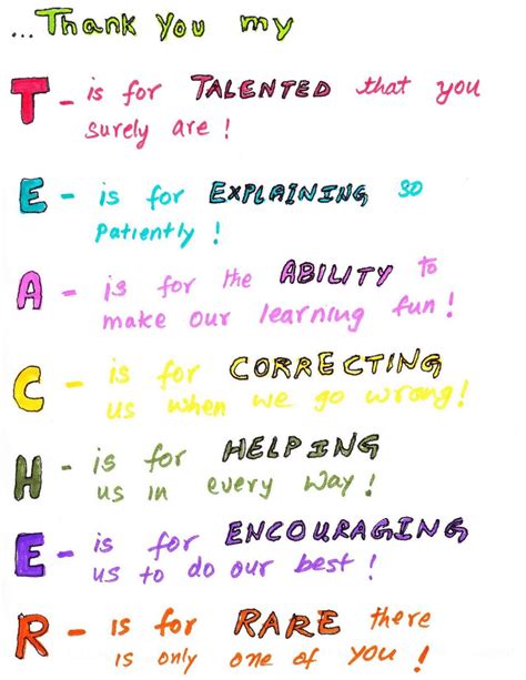 View a situation from the perspective of a. Kavitha's Craft projects: Teacher Appreciation Week 2011 ...