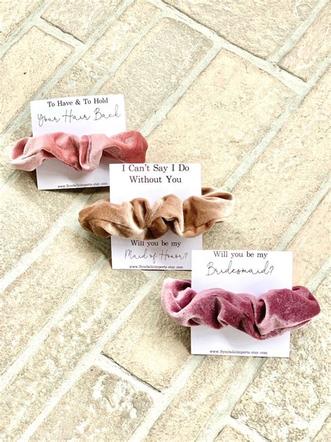 Bachelorette Party Favor Scrunchie Hair Ties To Have And Etsy