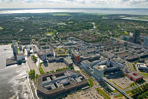 Wtc almere is situated in the city center, on the doorstep of almere centraal station and close t. aerial view | Almere city center seen from the Flevo hospital (Flevoziekenhuis) , Almere, the ...