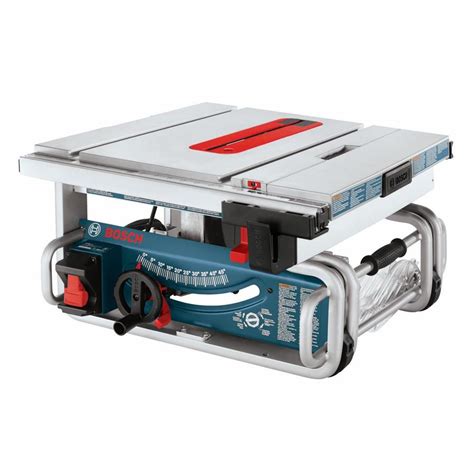 Bosch 10 In Carbide Tipped Blade 15 Amp Portable Table Saw At