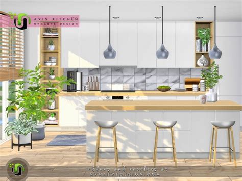 I recently began making cc for the sims 4, which is what you will find here, along with random photos from my game or reblogs from other simblrs. Avis Kitchen by NynaeveDesign at TSR » Sims 4 Updates