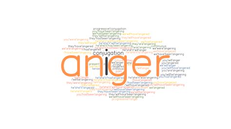 Anger Past Tense Verb Forms Conjugate Anger