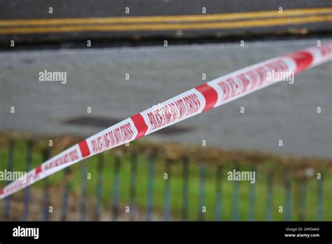 London Uk 31st July 2023 Police Tape Seen At The Crime Scene In London Photo By Dinendra