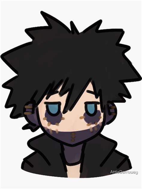 Bnha Dabi Chibi Sticker For Sale By Attiadarroway Redbubble