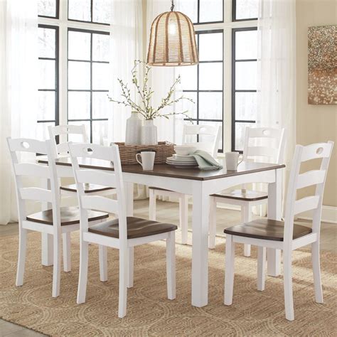 Two Tone Dining Rooms Unique Signature Design By Ashley Woodanville 7