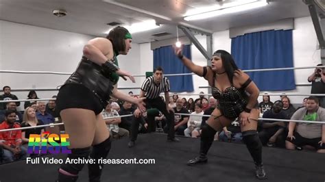 Raze Vs Big Mama Women S Wrestling From Rise Luminous Youtube