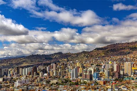 Aerial View Of La Paz Bolivia Stock Photo Image Of Lookout