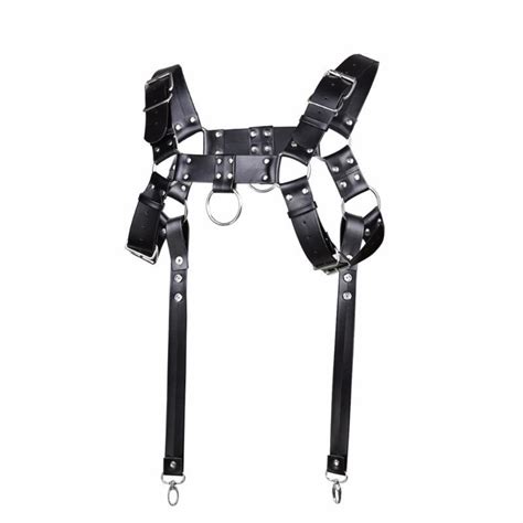 bras sets male chest harness pu leather bondage slave fetish restraints straps belts sex