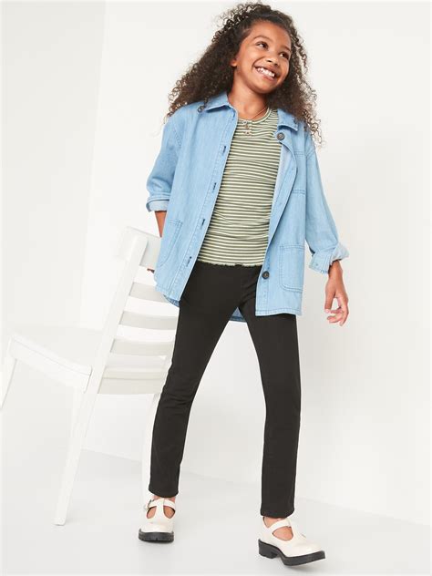 wow skinny pull on black jeans for girls old navy