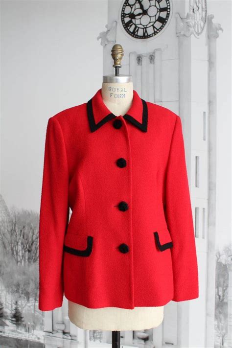 Jackie Vintage Red Jacket Etsy Red Jacket Jackets Vintage Jacket