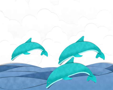 190 How To Draw A Dolphin Jumping Out Of The Water Cartoon Stock