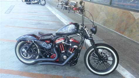 Custom Harley Davidson Sportster Iron 883 Bobber For Sale