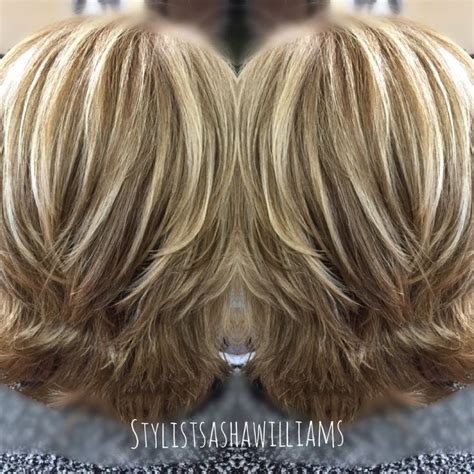 Side flip hairstyle is very easy to carry for your short to medium length hair. Modern flip hairstyle with blonde highlights. Very pretty ...