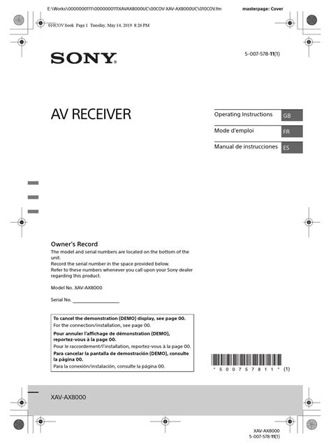 Sony Xav Ax8000 Operating Instructions Manual Pdf Download Manualslib