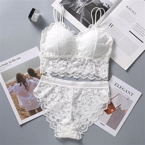 Women Lace Bra Set Sexy Lingerie Set French Depop