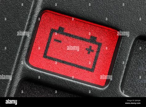 Battery Warning Light In Car Dashboard Stock Photo Alamy