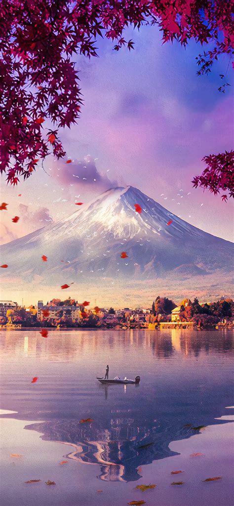 1242x2688 Mount Fuji Mesmerising View 4k Iphone Xs Max Hd 4k Wallpapers