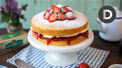This cake couldn't be simpler to make! Classic Victoria Sponge Cake - YouTube