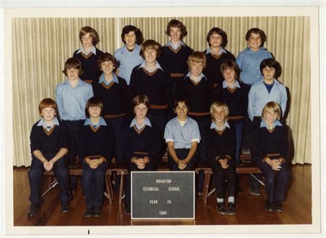 Class Photos 1980 Brighton Technical School Victoria Australia
